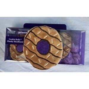 Girl Scout Hard Candy Cookie Rally Coconut Caramel Cookies Plushy Headband NEW